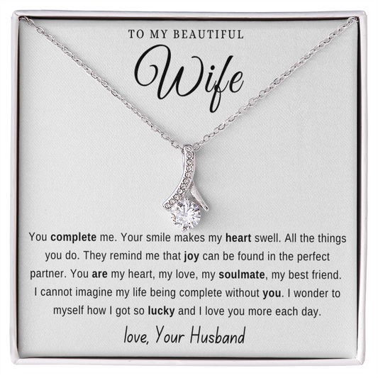 To my wife from husband