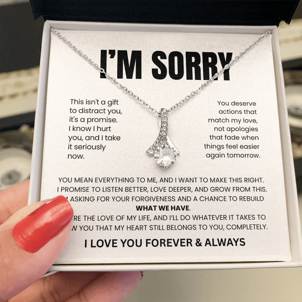 Apology Gift For Her - Beauty Necklace - This Is My Promise