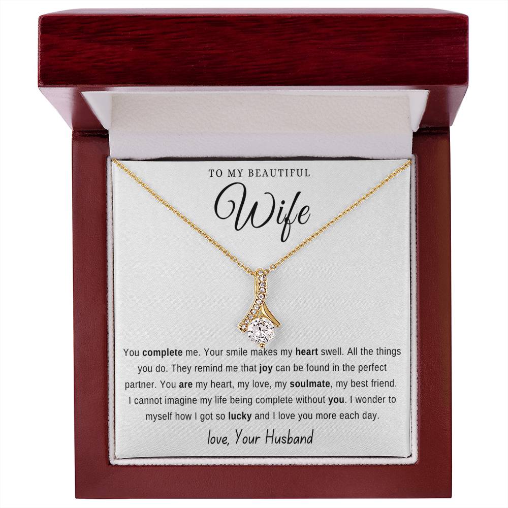 To my wife from husband