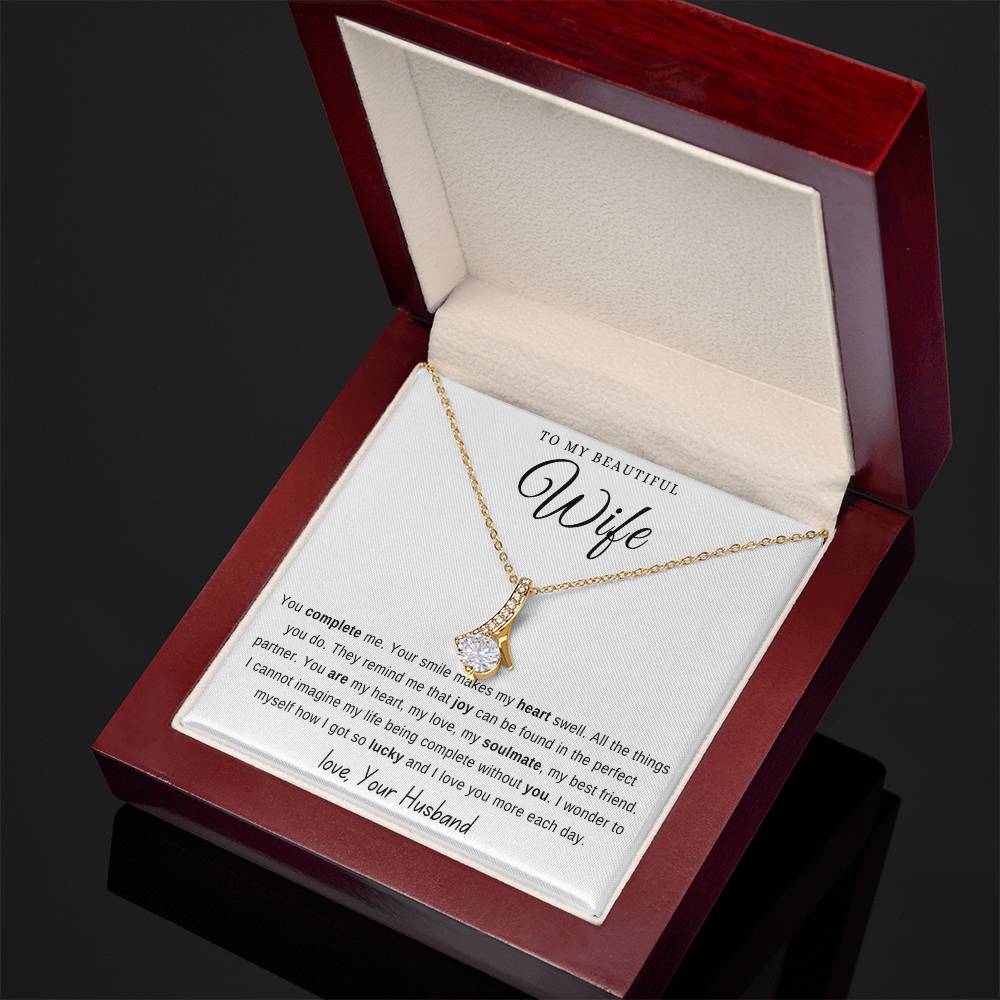 To my wife from husband