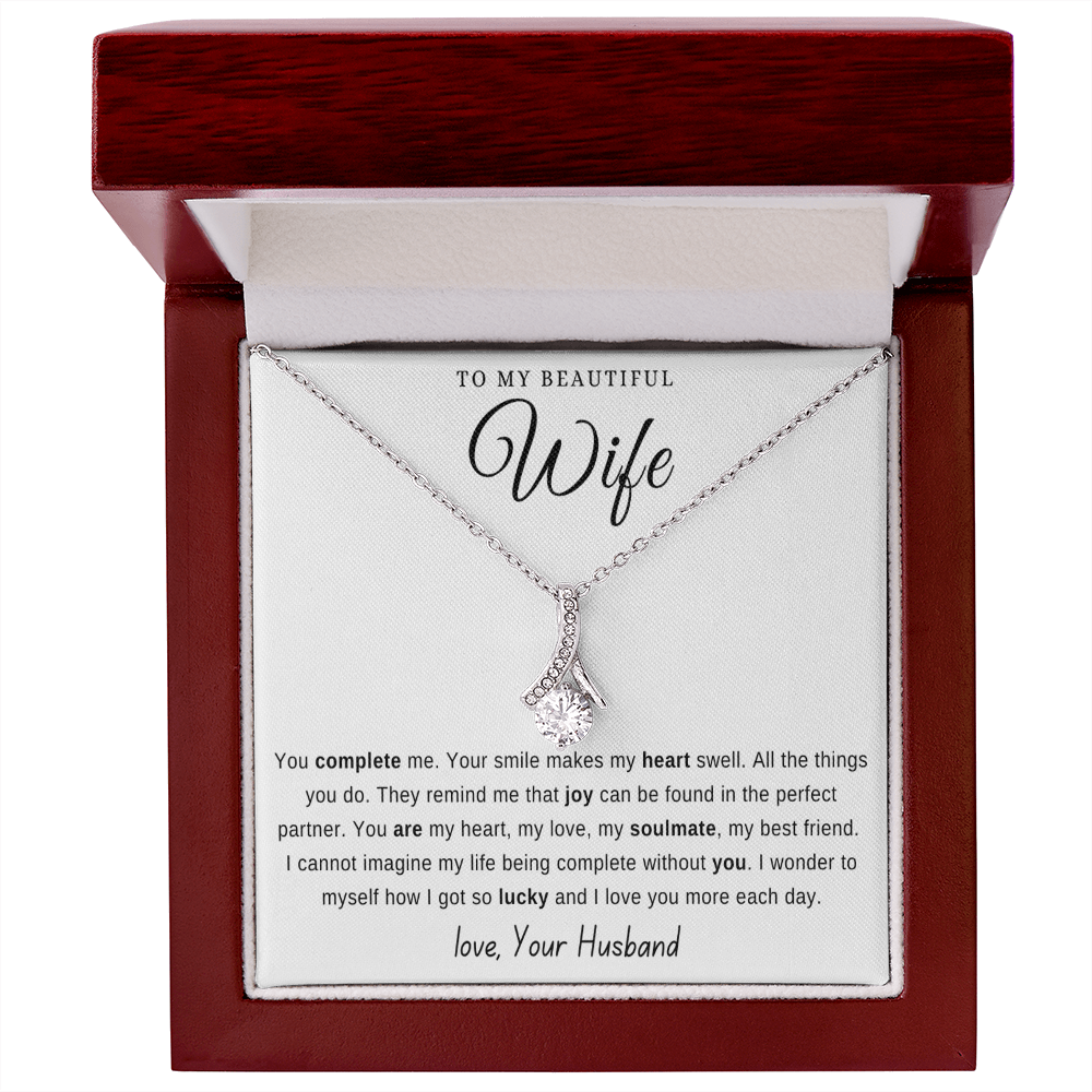 To my wife from husband