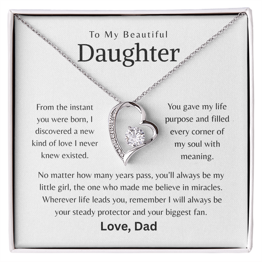 To My Beautiful Daughter - I will always be your steady protector and your biggest fan