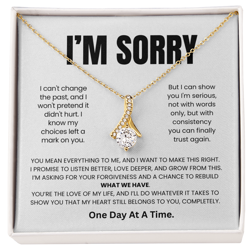 Apology Gift For Her – Alluring Beauty Necklace –One Day At A Time.