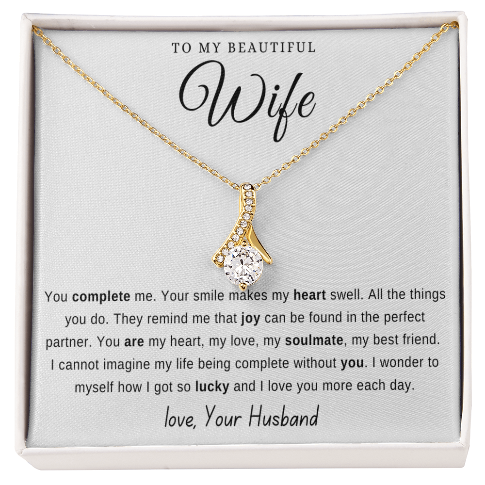 To my wife from husband