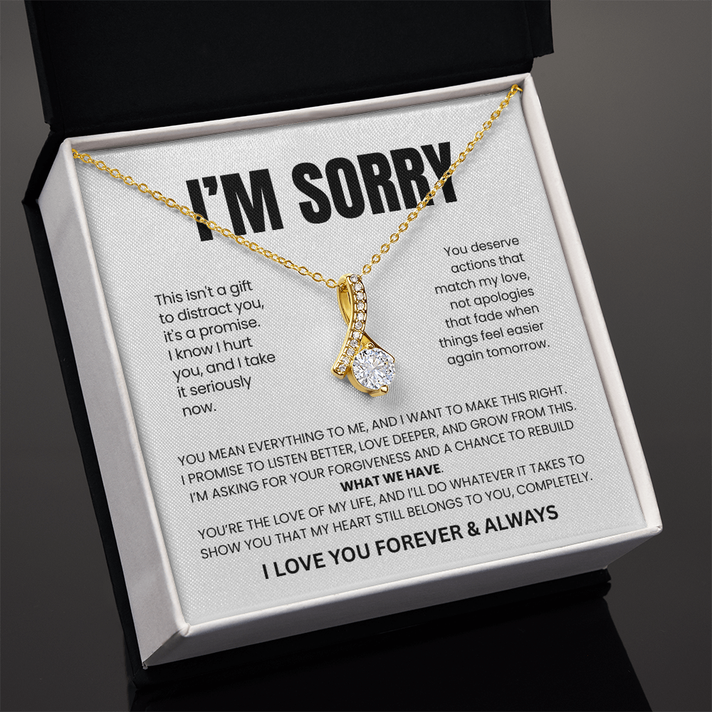 Apology Gift For Her - Beauty Necklace - This Is My Promise