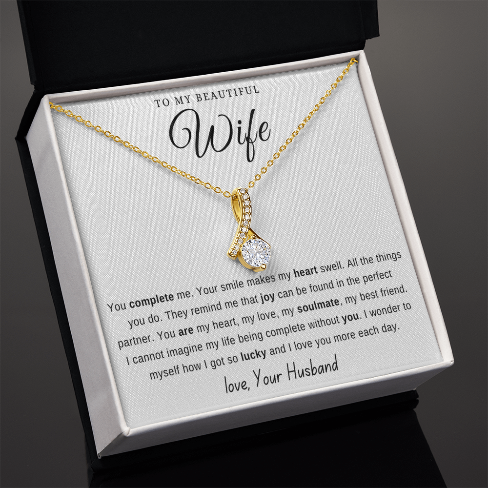 To my wife from husband