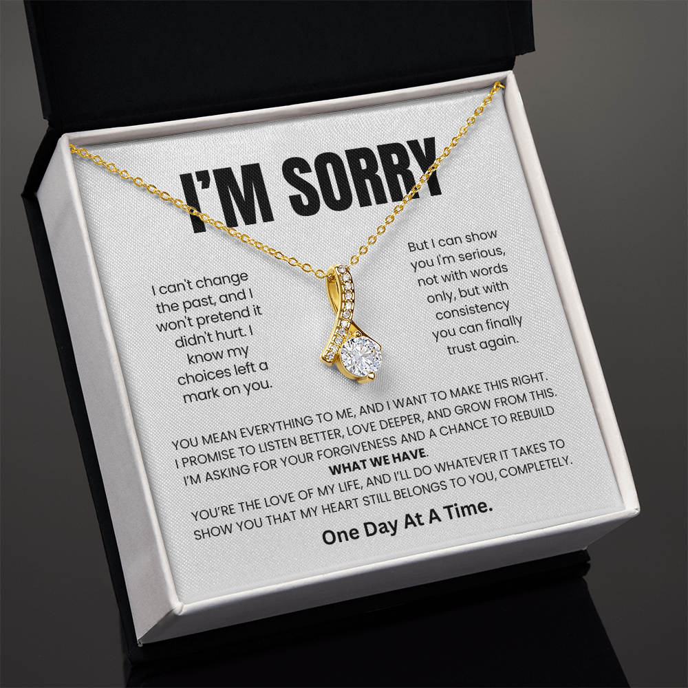 Apology Gift For Her – Alluring Beauty Necklace –One Day At A Time.