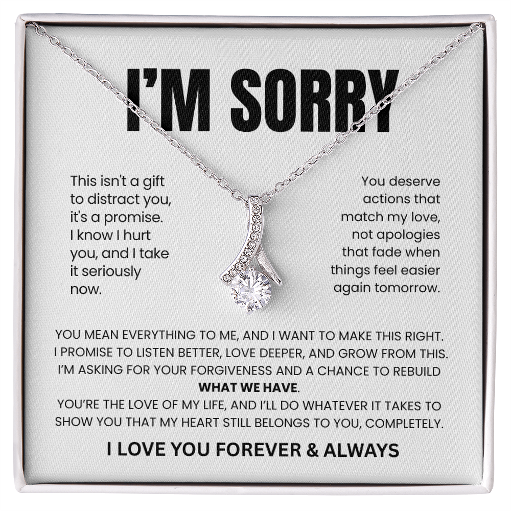 Apology Gift For Her - Beauty Necklace - This Is My Promise