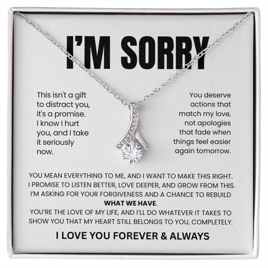 Apology Gift For Her - Beauty Necklace - This Is My Promise