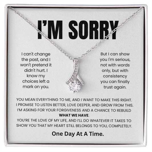 Apology Gift For Her – Alluring Beauty Necklace –One Day At A Time.