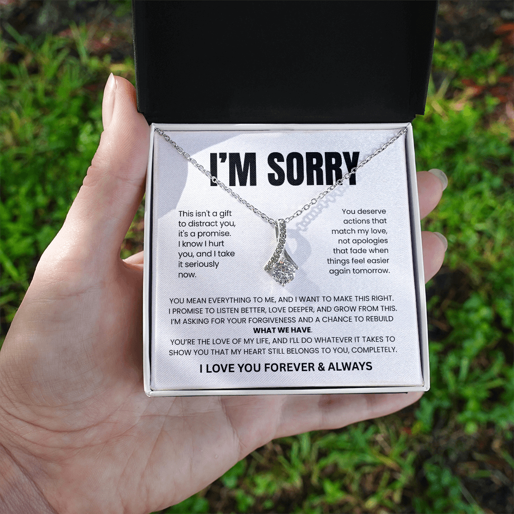 Apology Gift For Her - Beauty Necklace - This Is My Promise