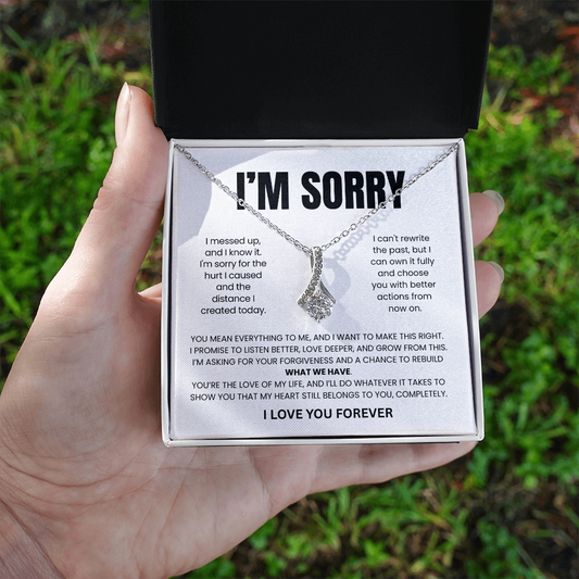 Apology Gift For Her - Beauty Necklace - I'll Earn Back Your Trust