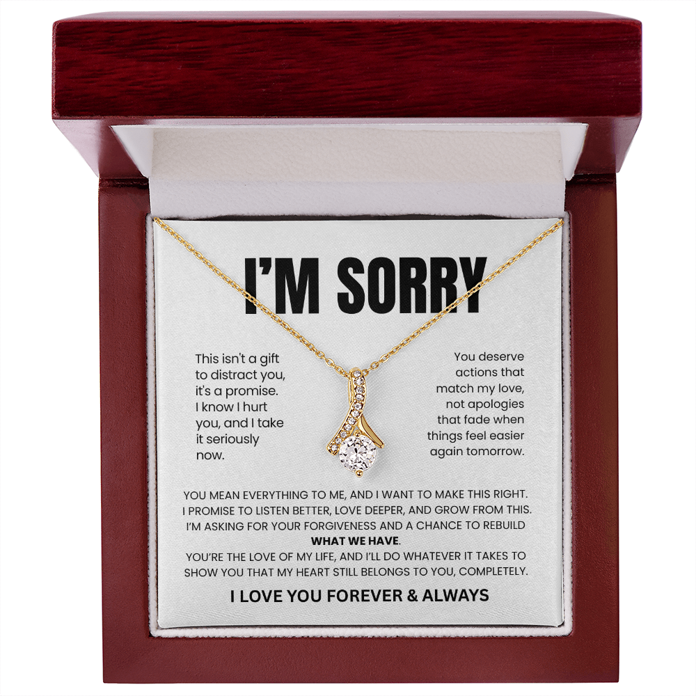 Apology Gift For Her - Beauty Necklace - This Is My Promise