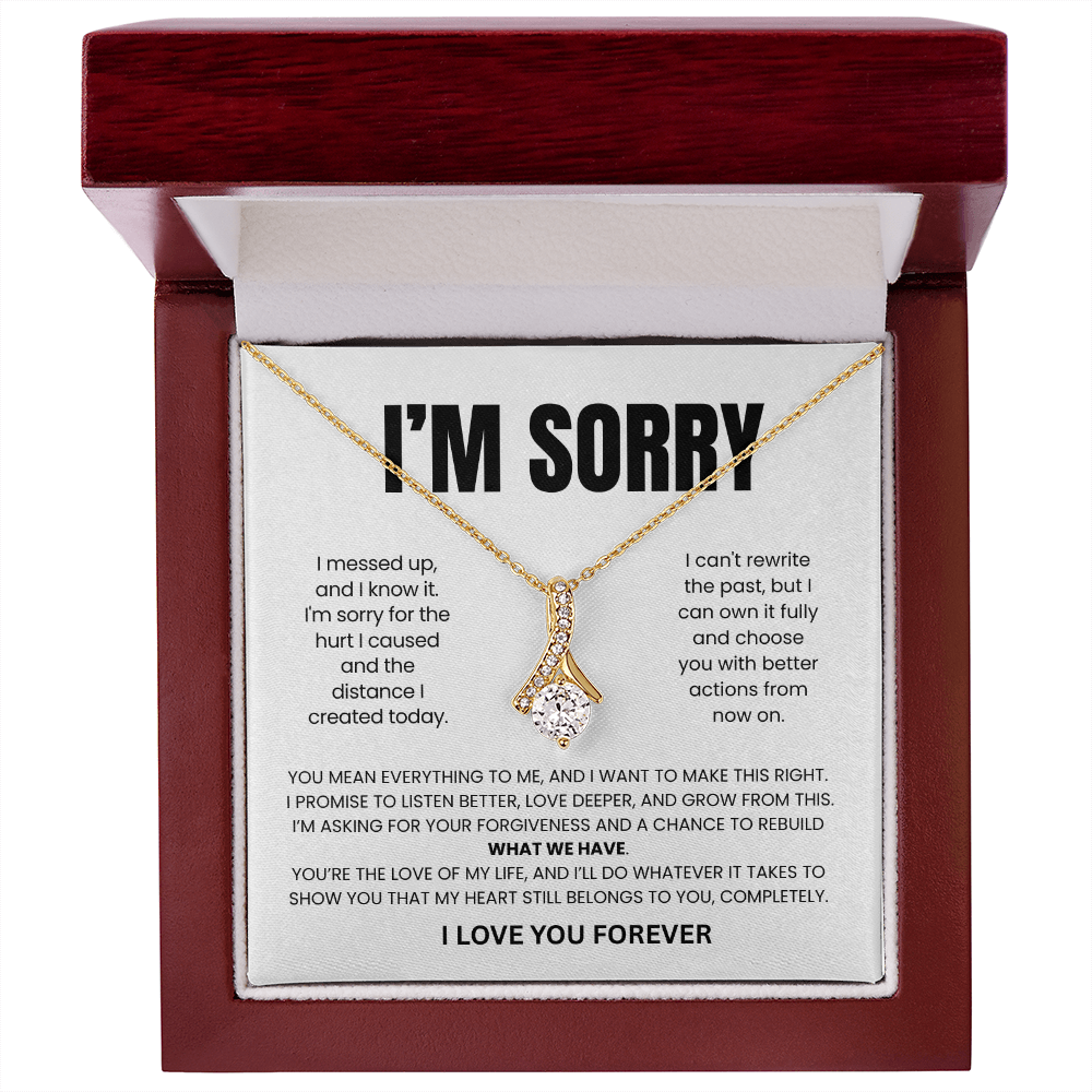 Apology Gift For Her - Beauty Necklace - I'll Earn Back Your Trust