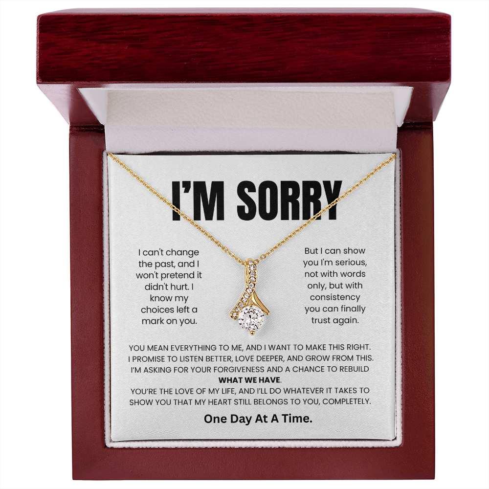 Apology Gift For Her – Alluring Beauty Necklace –One Day At A Time.