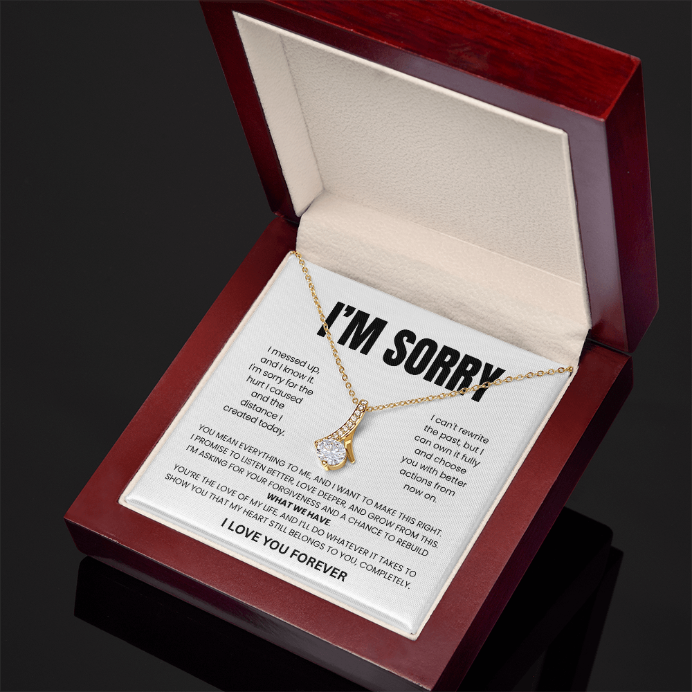 Apology Gift For Her - Beauty Necklace - I'll Earn Back Your Trust