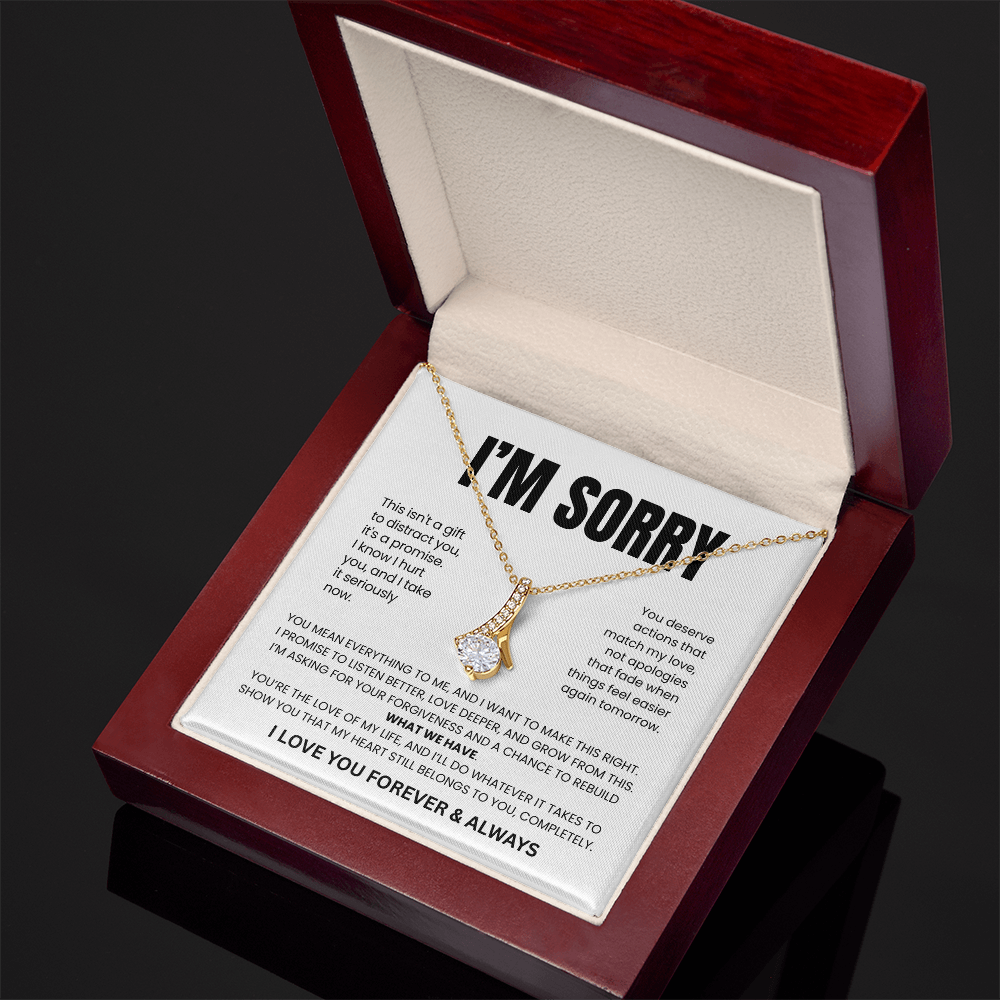 Apology Gift For Her - Beauty Necklace - This Is My Promise