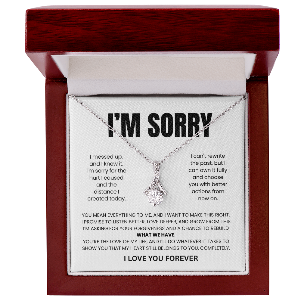 Apology Gift For Her - Beauty Necklace - I'll Earn Back Your Trust