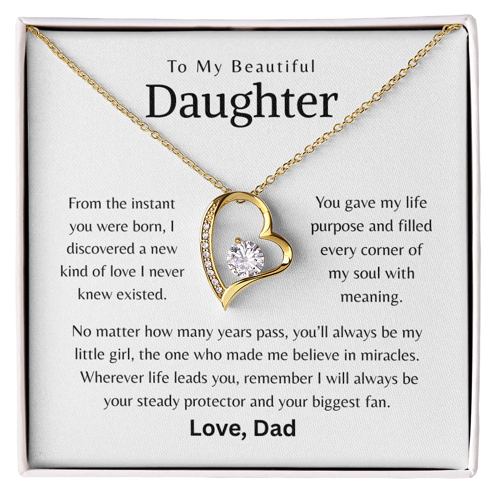 To My Beautiful Daughter - I will always be your steady protector and your biggest fan